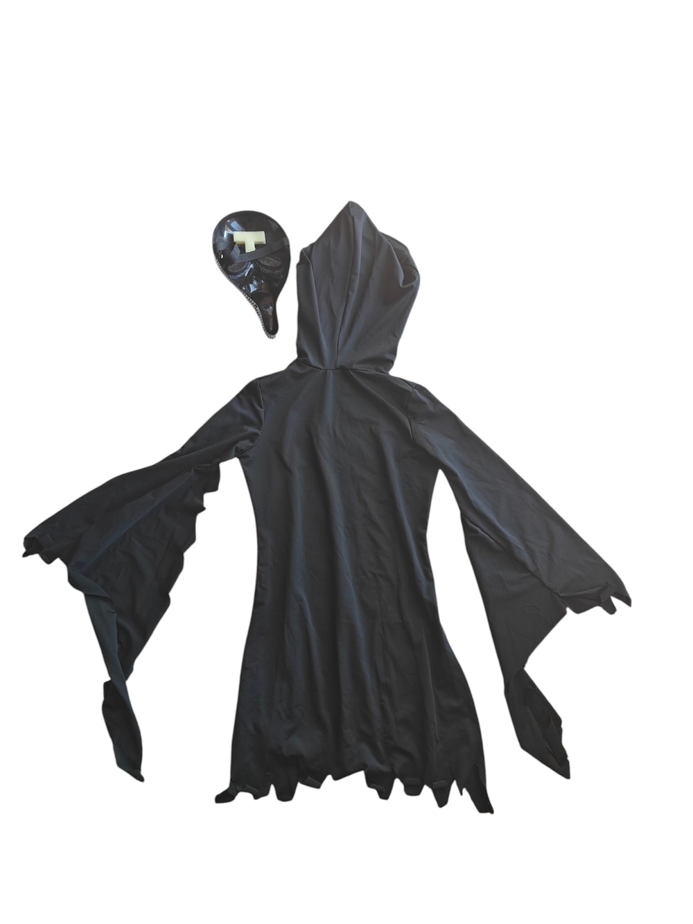Spirit Bling Ghost Face Costume Set Scream Youth Size M - Picture 4 of 6
